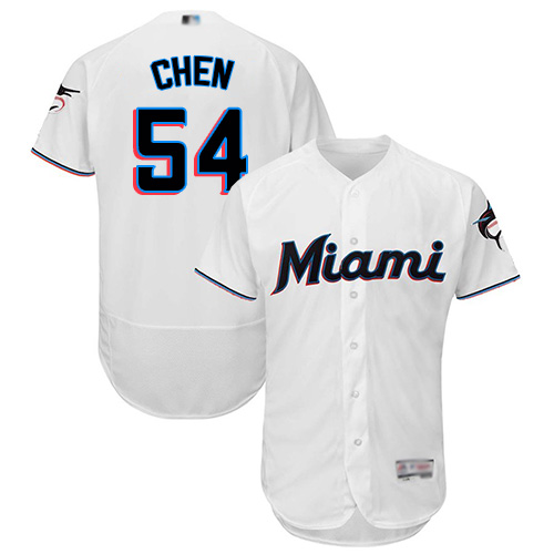 marlins #54 Wei-Yin Chen White Flexbase Authentic Collection Stitched MLB Jersey marlins #54 Wei-Yin Chen White Flexbase Authentic Collection Stitched MLB Jersey