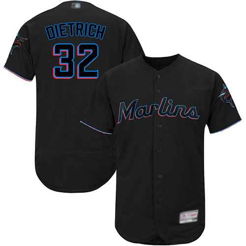 marlins #32 Derek Dietrich Black Flexbase Authentic Collection Stitched MLB Jersey marlins #32 Derek Dietrich Black Flexbase Authentic Collection Stitched MLB Jersey
