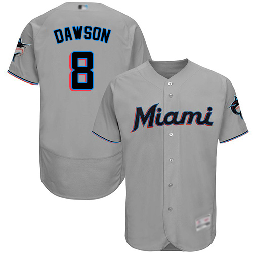 marlins #8 Andre Dawson Grey Flexbase Authentic Collection Stitched MLB Jersey marlins #8 Andre Dawson Grey Flexbase Authentic Collection Stitched MLB Jersey