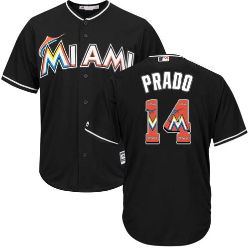 marlins #14 Martin Prado Black Team Logo Fashion Stitched MLB Jersey marlins #14 Martin Prado Black Team Logo Fashion Stitched MLB Jersey