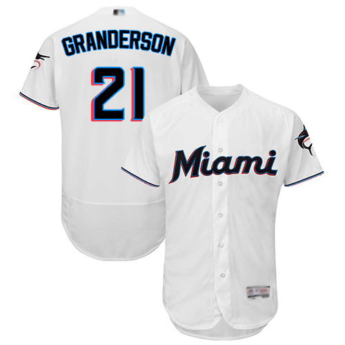 marlins #21 Curtis Granderson White Flexbase Authentic Collection Stitched MLB Jersey marlins #21 Curtis Granderson White Flexbase Authentic Collection Stitched MLB Jersey