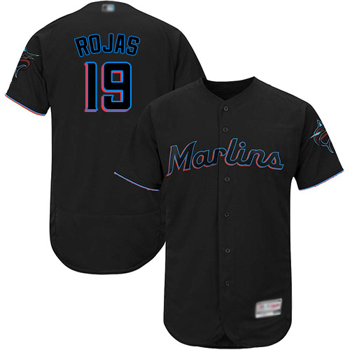 marlins #19 Miguel Rojas Black Flexbase Authentic Collection Stitched MLB Jersey marlins #19 Miguel Rojas Black Flexbase Authentic Collection Stitched MLB Jersey