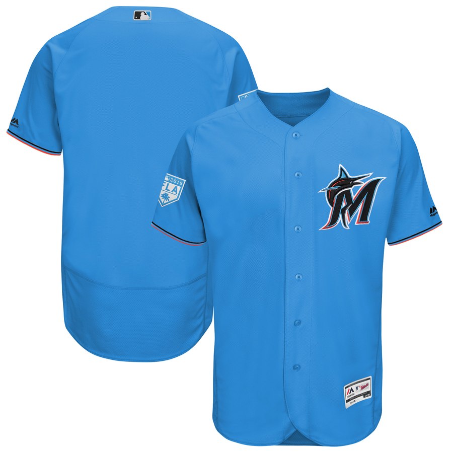 Marlins Blank Blue 2019 Spring Training Flex Base Stitched MLB Jersey Marlins Blank Blue 2019 Spring Training Flex Base Stitched MLB Jersey