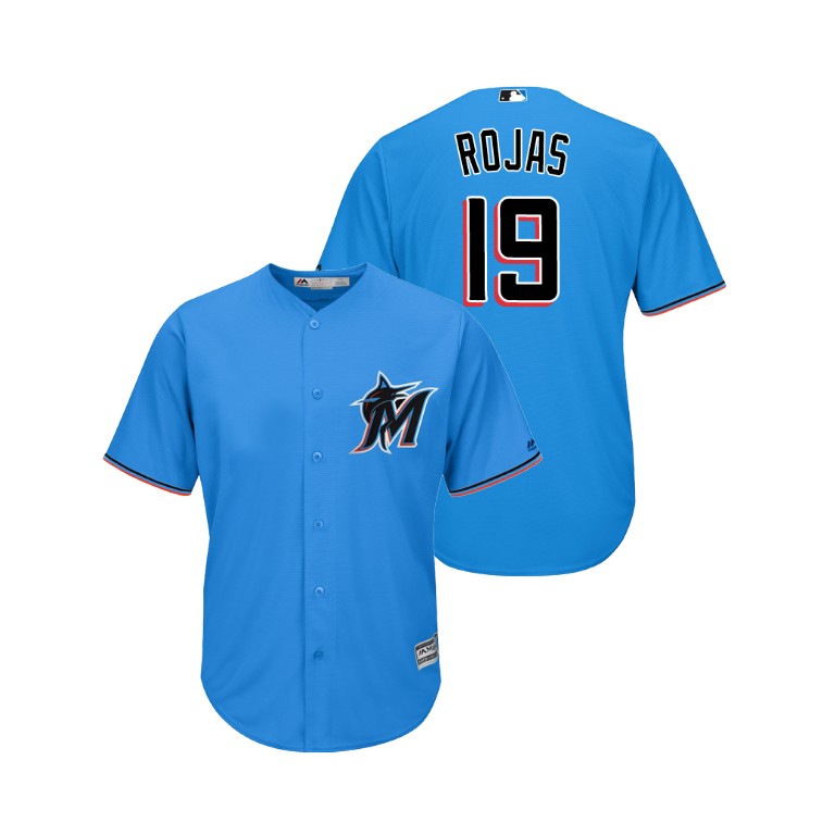 marlins #19 Miguel Rojas Blue Alternate 2019 Cool Base Stitched MLB Jersey marlins #19 Miguel Rojas Blue Alternate 2019 Cool Base Stitched MLB Jersey
