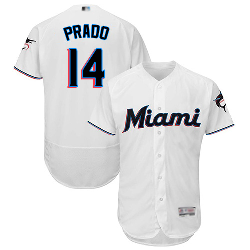 marlins #14 Martin Prado White Flexbase Authentic Collection Stitched MLB Jersey marlins #14 Martin Prado White Flexbase Authentic Collection Stitched MLB Jersey
