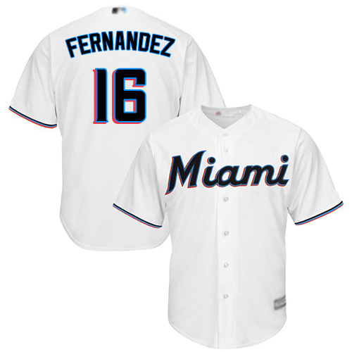 marlins #16 Jose Fernandez White New Cool Base Stitched MLB Jersey marlins #16 Jose Fernandez White New Cool Base Stitched MLB Jersey