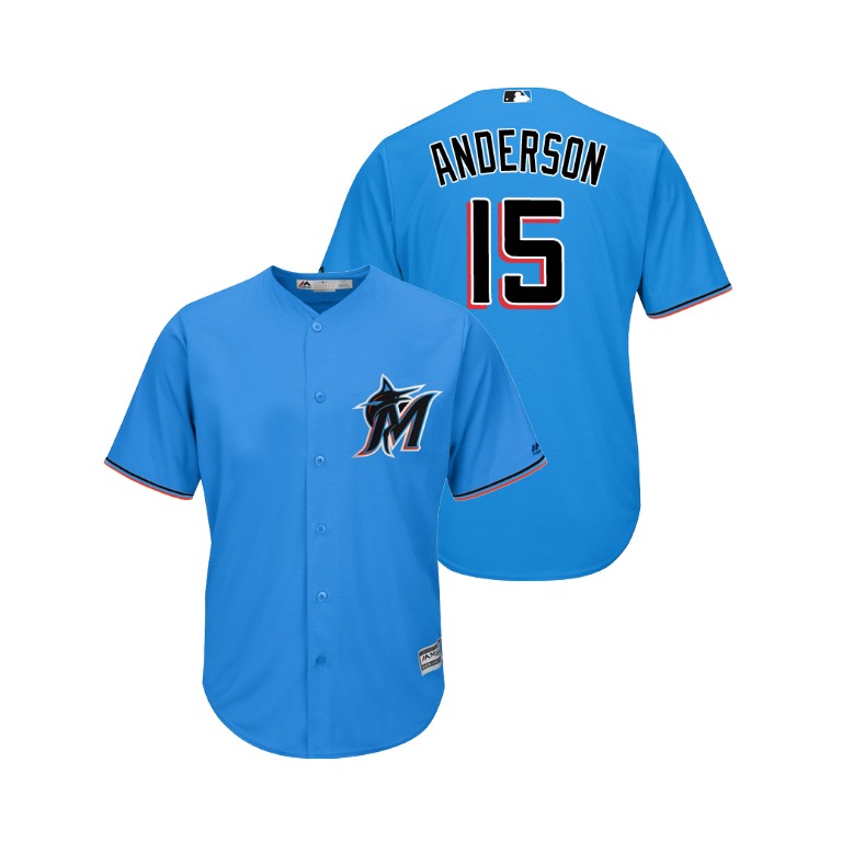 marlins #15 Brian Anderson Blue Alternate 2019 Cool Base Stitched MLB Jersey marlins #15 Brian Anderson Blue Alternate 2019 Cool Base Stitched MLB Jersey
