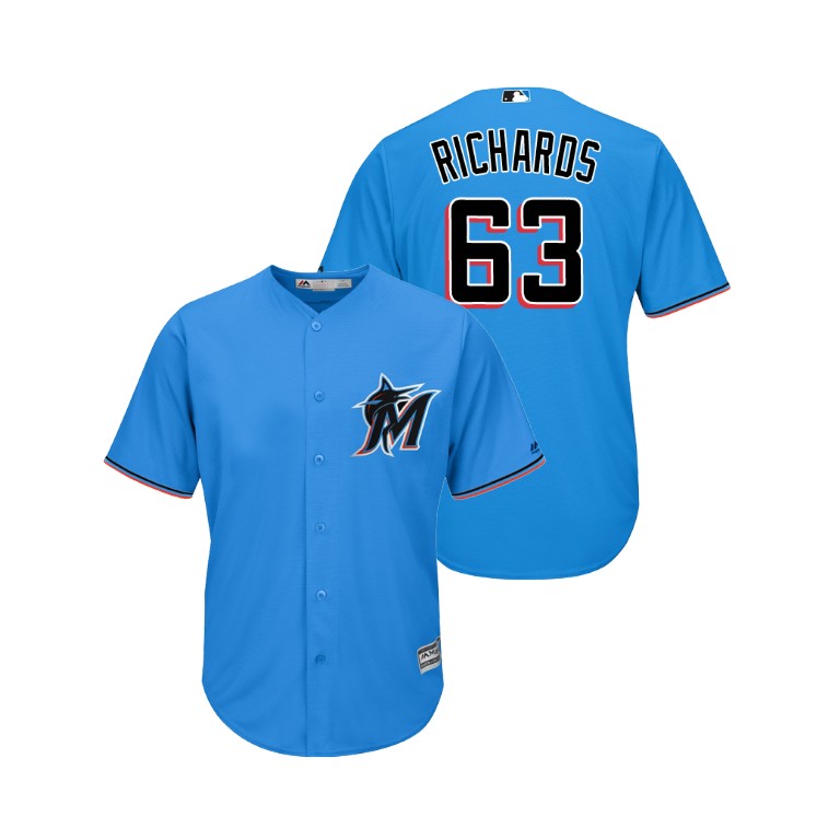 marlins #63 Trevor Richards Blue Alternate 2019 Cool Base Stitched MLB Jersey marlins #63 Trevor Richards Blue Alternate 2019 Cool Base Stitched MLB Jersey