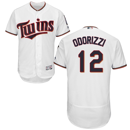 Twins #12 Jake Odorizzi White Flexbase Authentic Collection Stitched MLB Jersey Twins #12 Jake Odorizzi White Flexbase Authentic Collection Stitched MLB Jersey