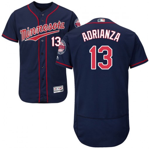 Twins #13 Ehire Adrianza Navy Blue Flexbase Authentic Collection Stitched MLB Jersey Twins #13 Ehire Adrianza Navy Blue Flexbase Authentic Collection Stitched MLB Jersey