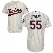 Twins #55 Taylor Rogers Cream Strip Flexbase Authentic Collection Stitched MLB Jersey Twins #55 Taylor Rogers Cream Strip Flexbase Authentic Collection Stitched MLB Jersey