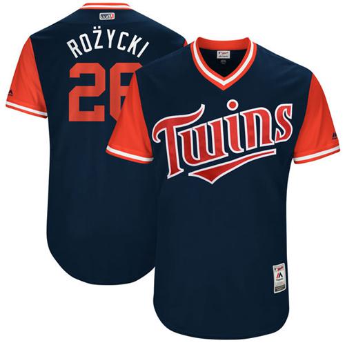 Twins #26 Max Kepler Navy "Rozycki" Players Weekend Authentic Stitched MLB Jersey Twins #26 Max Kepler Navy "Rozycki" Players Weekend Authentic Stitched MLB Jersey