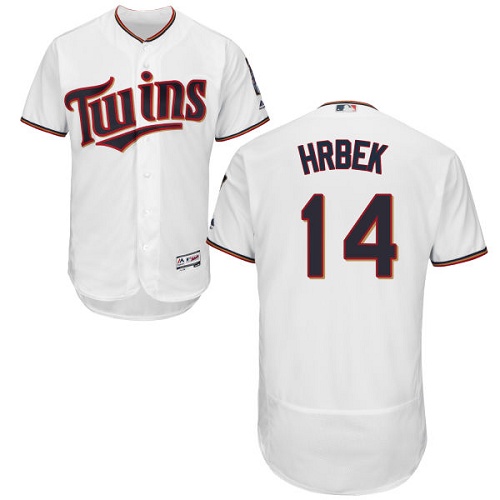 Twins #14 Kent Hrbek White Flexbase Authentic Collection Stitched MLB Jersey Twins #14 Kent Hrbek White Flexbase Authentic Collection Stitched MLB Jersey