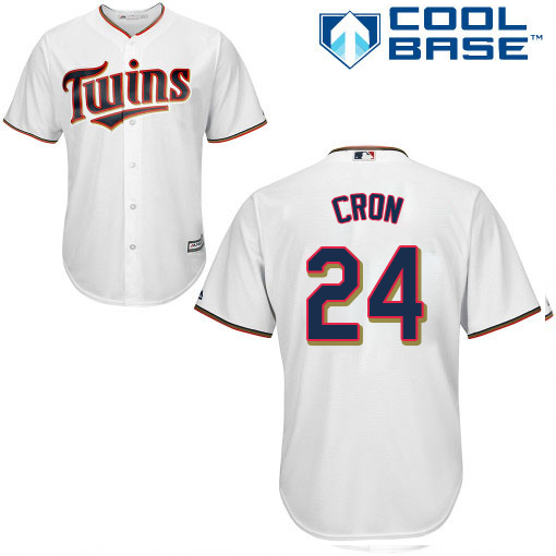 Twins #24 C.J. Cron White Cool Base Stitched MLB Jersey Twins #24 C.J. Cron White Cool Base Stitched MLB Jersey