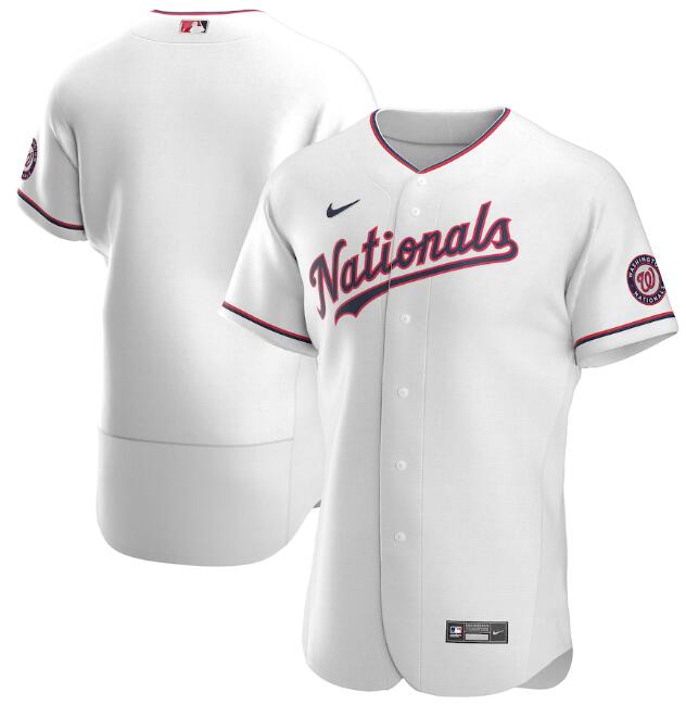 Men's Washington Nationals Blank 2020 New White MLB Flex Base Stitched Jersey Men's Washington Nationals Blank 2020 New White MLB Flex Base Stitched Jersey
