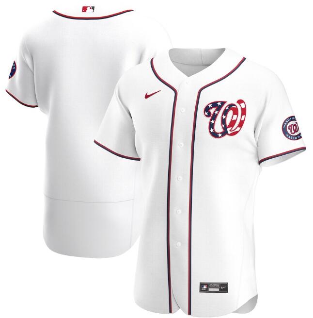 Men's Washington Nationals Blank New White MLB Flex Base Stitched Jersey Men's Washington Nationals Blank New White MLB Flex Base Stitched Jersey