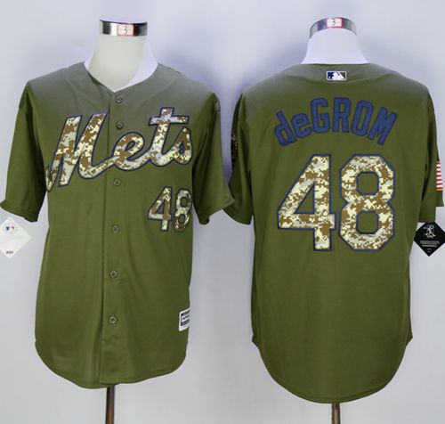Mets #48 Jacob DeGrom Green Camo New Cool Base Stitched MLB Jersey Mets #48 Jacob DeGrom Green Camo New Cool Base Stitched MLB Jersey