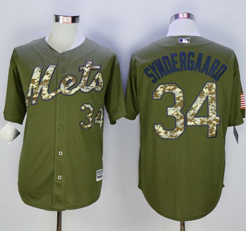 Mets #34 Noah Syndergaard Green Camo New Cool Base Stitched MLB Jersey Mets #34 Noah Syndergaard Green Camo New Cool Base Stitched MLB Jersey