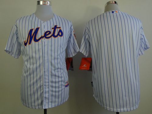 Mets Blank White(Blue Strip) Home Cool Base Stitched MLB Jersey Mets Blank White(Blue Strip) Home Cool Base Stitched MLB Jersey