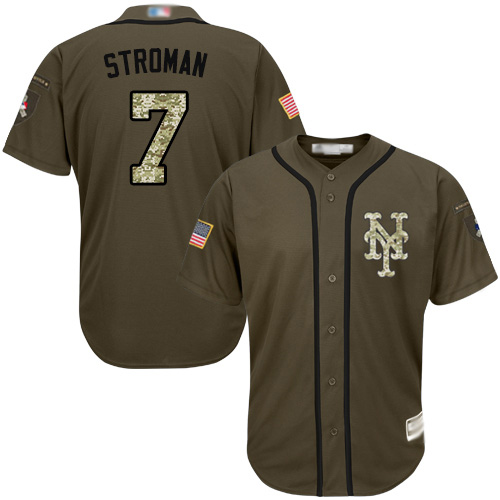 Mets #7 Marcus Stroman Green Salute to Service Stitched MLB Jersey Mets #7 Marcus Stroman Green Salute to Service Stitched MLB Jersey
