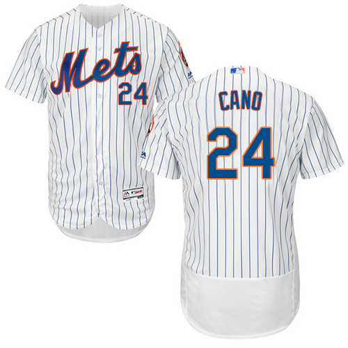 Mets #24 Robinson Cano White(Blue Strip) Flexbase Authentic Collection Stitched MLB Jersey Mets #24 Robinson Cano White(Blue Strip) Flexbase Authentic Collection Stitched MLB Jersey