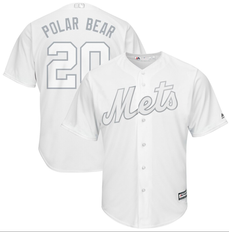 Mets #20 Pete Alonso White "Polar Bear" Players Weekend Cool Base Stitched MLB Jersey Mets #20 Pete Alonso White "Polar Bear" Players Weekend Cool Base Stitched MLB Jersey