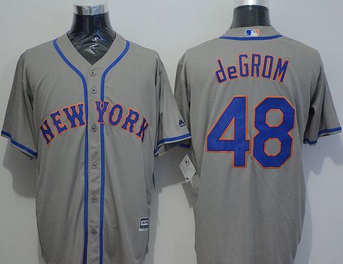 Mets #48 Jacob DeGrom Grey New Cool Base Stitched MLB Jersey Mets #48 Jacob DeGrom Grey New Cool Base Stitched MLB Jersey