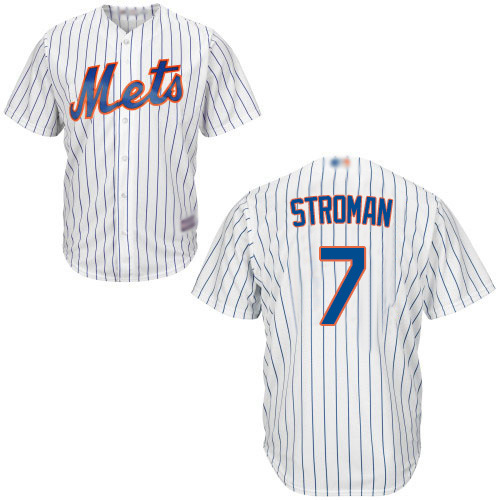 Mets #7 Marcus Stroman White(Blue Strip) New Cool Base Stitched MLB Jersey Mets #7 Marcus Stroman White(Blue Strip) New Cool Base Stitched MLB Jersey