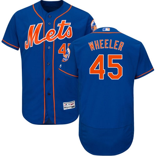 Mets #45 Zack Wheeler Blue Flexbase Authentic Collection Stitched MLB Jersey Mets #45 Zack Wheeler Blue Flexbase Authentic Collection Stitched MLB Jersey
