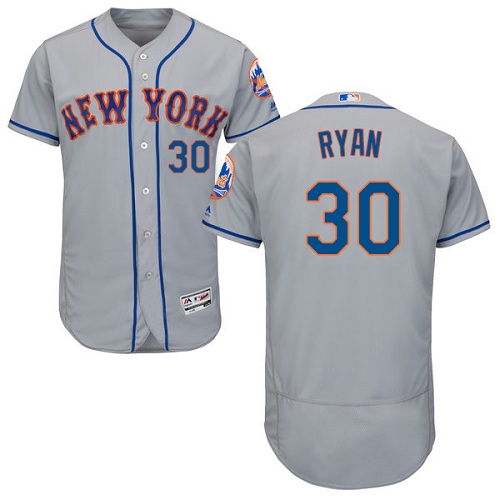 Mets #30 Nolan Ryan Grey Flexbase Authentic Collection Stitched MLB Jersey Mets #30 Nolan Ryan Grey Flexbase Authentic Collection Stitched MLB Jersey