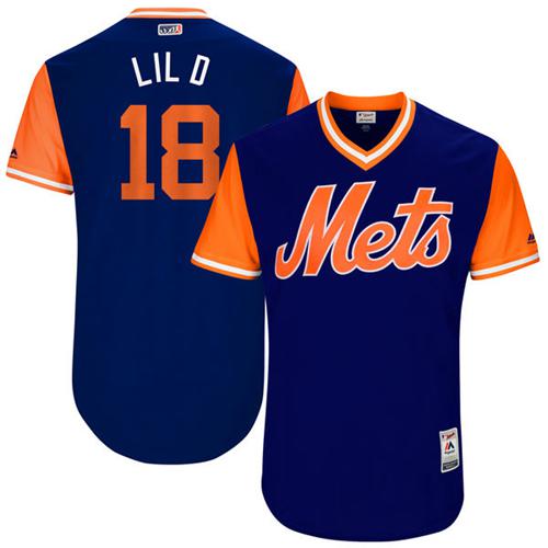 Mets #18 Travis d'Arnaud Royal "Lil D" Players Weekend Authentic Stitched MLB Jersey Mets #18 Travis d'Arnaud Royal "Lil D" Players Weekend Authentic Stitched MLB Jersey