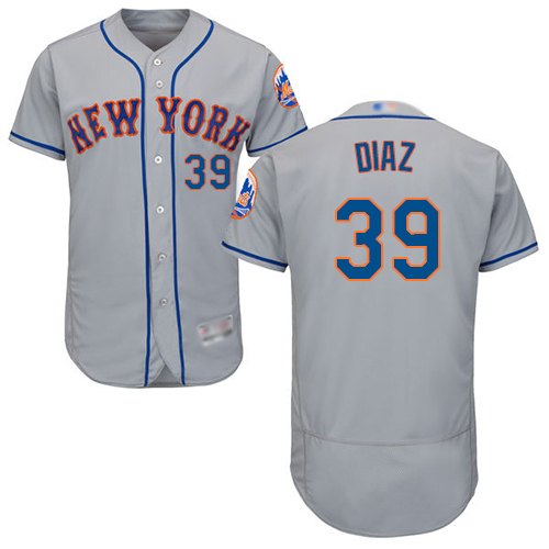 Mets #39 Edwin Diaz Grey Flexbase Authentic Collection Stitched MLB Jersey Mets #39 Edwin Diaz Grey Flexbase Authentic Collection Stitched MLB Jersey