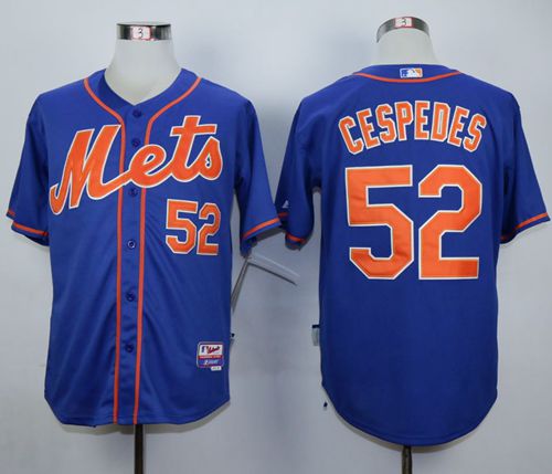 Mets #52 Yoenis Cespedes Blue Alternate Home Cool Base Stitched MLB Jersey Mets #52 Yoenis Cespedes Blue Alternate Home Cool Base Stitched MLB Jersey