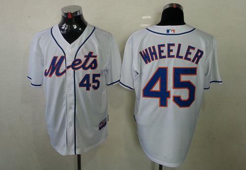 Mets #45 Zack Wheeler White Cool Base Stitched MLB Jersey Mets #45 Zack Wheeler White Cool Base Stitched MLB Jersey