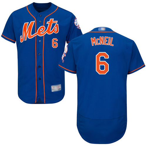 Mets #6 Jeff McNeil Blue Flexbase Authentic Collection Stitched MLB Jersey Mets #6 Jeff McNeil Blue Flexbase Authentic Collection Stitched MLB Jersey