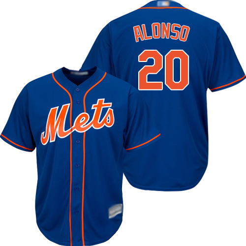Mets #20 Pete Alonso Blue New Cool Base Stitched MLB Jersey Mets #20 Pete Alonso Blue New Cool Base Stitched MLB Jersey