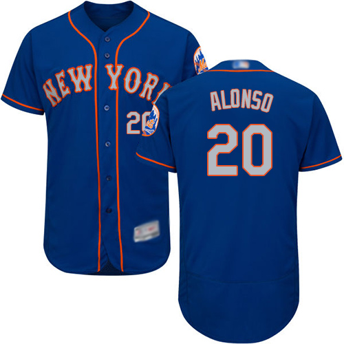 Mets #20 Pete Alonso Blue(Grey NO.) Flexbase Authentic Collection Stitched MLB Jersey Mets #20 Pete Alonso Blue(Grey NO.) Flexbase Authentic Collection Stitched MLB Jersey