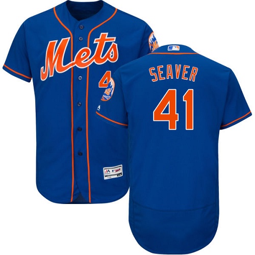 Mets #41 Tom Seaver Blue Flexbase Authentic Collection Stitched MLB Jersey Mets #41 Tom Seaver Blue Flexbase Authentic Collection Stitched MLB Jersey
