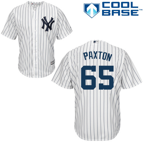 Yankees #65 James Paxton White Strip New Cool Base Stitched MLB Jersey Yankees #65 James Paxton White Strip New Cool Base Stitched MLB Jersey