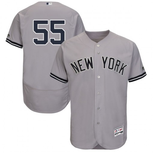 Yankees #55 Domingo German Grey Flexbase Authentic Collection Stitched MLB Jersey Yankees #55 Domingo German Grey Flexbase Authentic Collection Stitched MLB Jersey