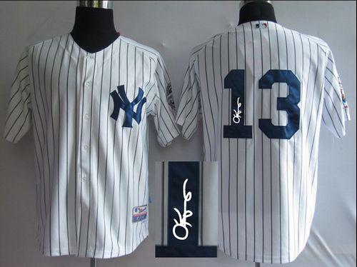 Yankees #13 Alex Rodriguez White Autographed Stitched MLB Jersey Yankees #13 Alex Rodriguez White Autographed Stitched MLB Jersey