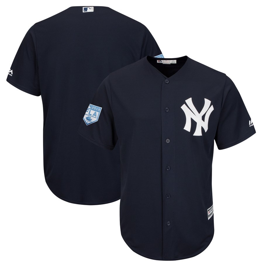 Yankees Blank Navy Blue 2019 Spring Training Cool Base Stitched MLB Jersey Yankees Blank Navy Blue 2019 Spring Training Cool Base Stitched MLB Jersey