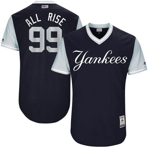 Yankees #99 Aaron Judge Navy 
