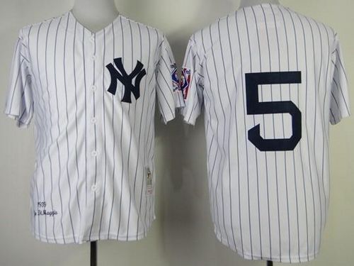 Mitchell And Ness 1939 Yankees #5 Joe DiMaggio White Throwback Stitched MLB Jersey Mitchell And Ness 1939 Yankees #5 Joe DiMaggio White Throwback Stitched MLB Jersey