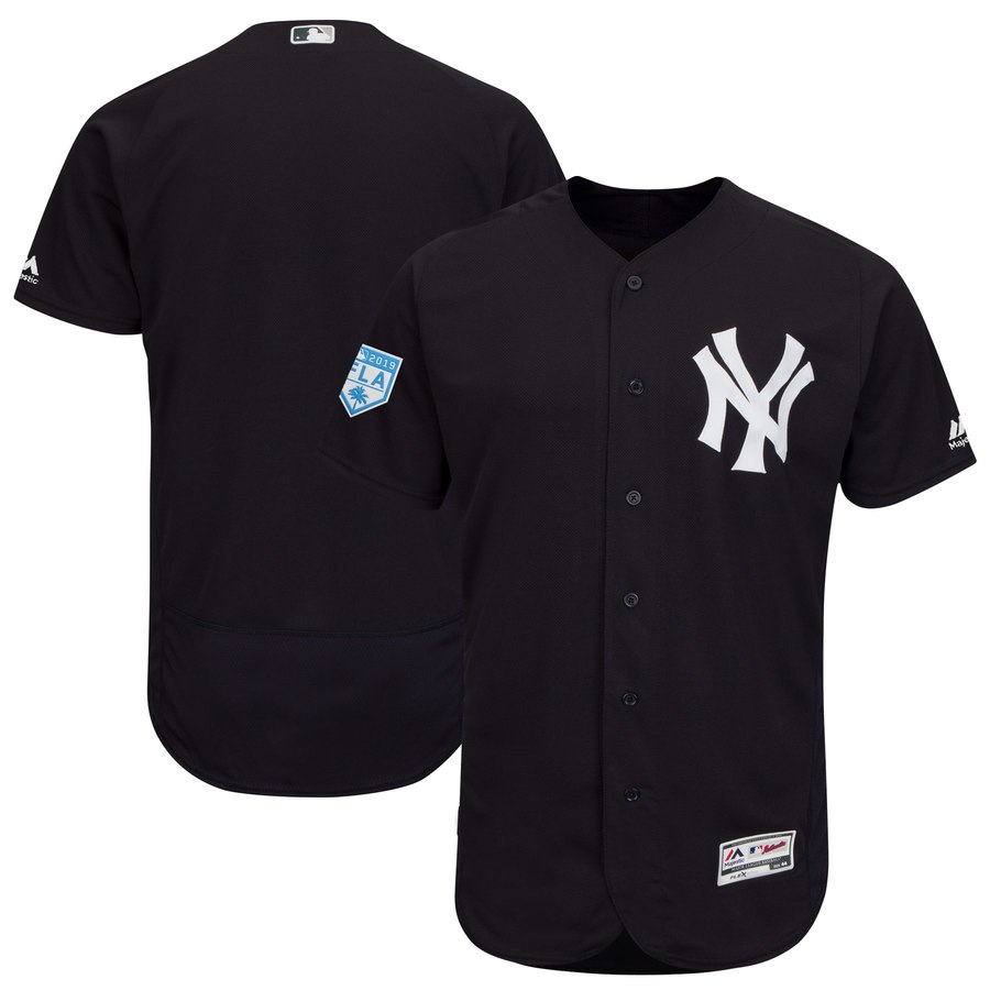 Yankees Blank Navy 2019 Spring Training Flex Base Stitched MLB Jersey Yankees Blank Navy 2019 Spring Training Flex Base Stitched MLB Jersey