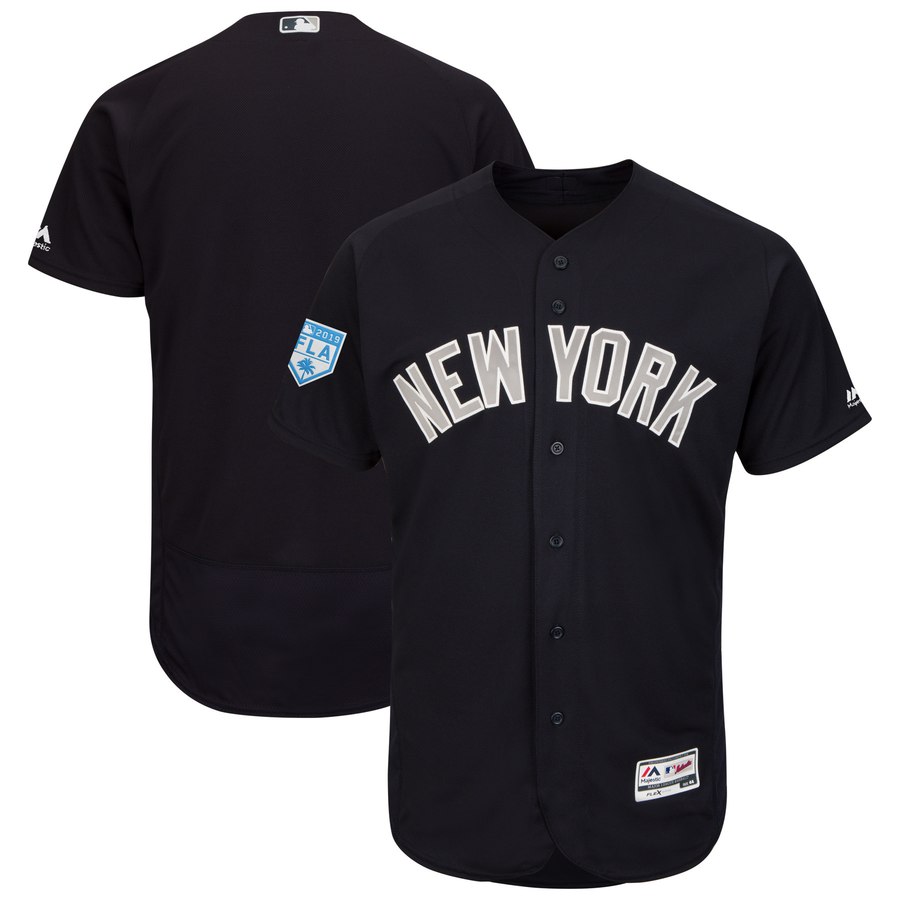 Yankees Blank Navy Alternate 2019 Spring Training Flex Base Stitched MLB Jersey Yankees Blank Navy Alternate 2019 Spring Training Flex Base Stitched MLB Jersey