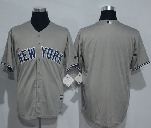 Yankees Blank Grey New Cool Base Stitched MLB Jersey Yankees Blank Grey New Cool Base Stitched MLB Jersey