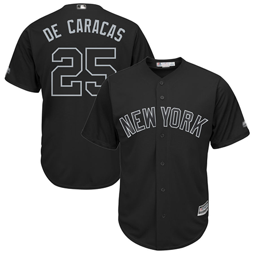 Yankees #25 Gleyber Torres Black 