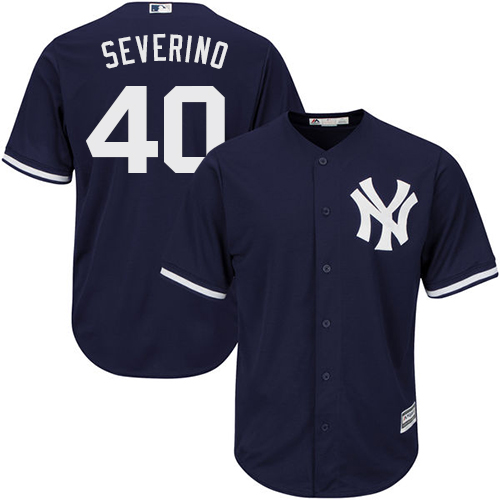 Yankees #40 Luis Severino Navy Blue New Cool Base Stitched MLB Jersey Yankees #40 Luis Severino Navy Blue New Cool Base Stitched MLB Jersey