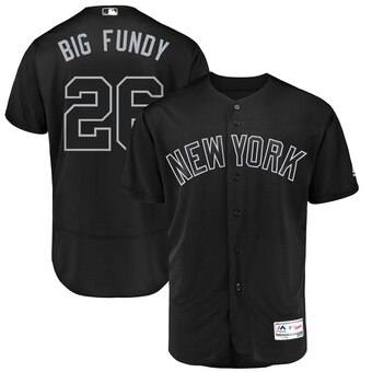 New York Yankees #26 DJ LeMahieu Big Fundy Majestic 2019 Players' Weekend Flex Base Authentic Player Jersey Black New York Yankees #26 DJ LeMahieu Big Fundy Majestic 2019 Players' Weekend Flex Base Authentic Player Jersey Black